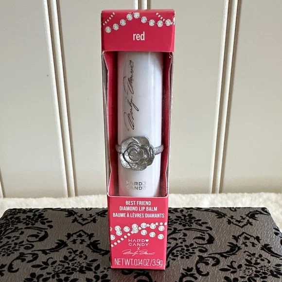 Hard Candy Red Lip Balm with Silver Rose - Picture 1 of 1